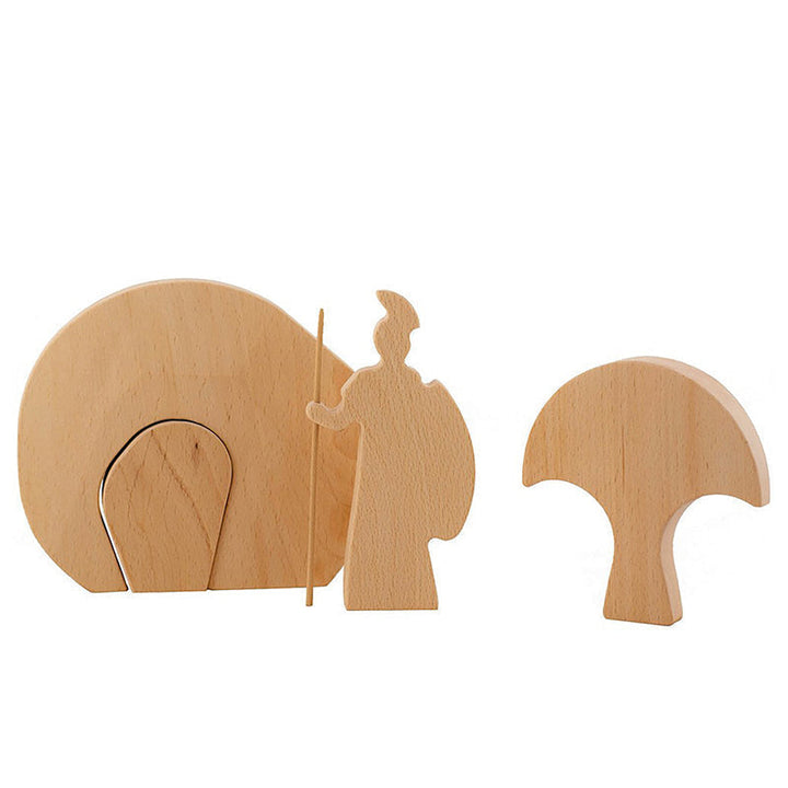 Oster-scène Houten-decoratie
