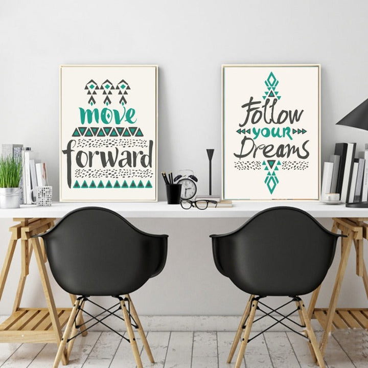 Follow Dreams - Canvas Muurkunst Schilderij