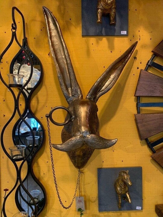 Unieke wanddecoratie met dierenkop voor thuis