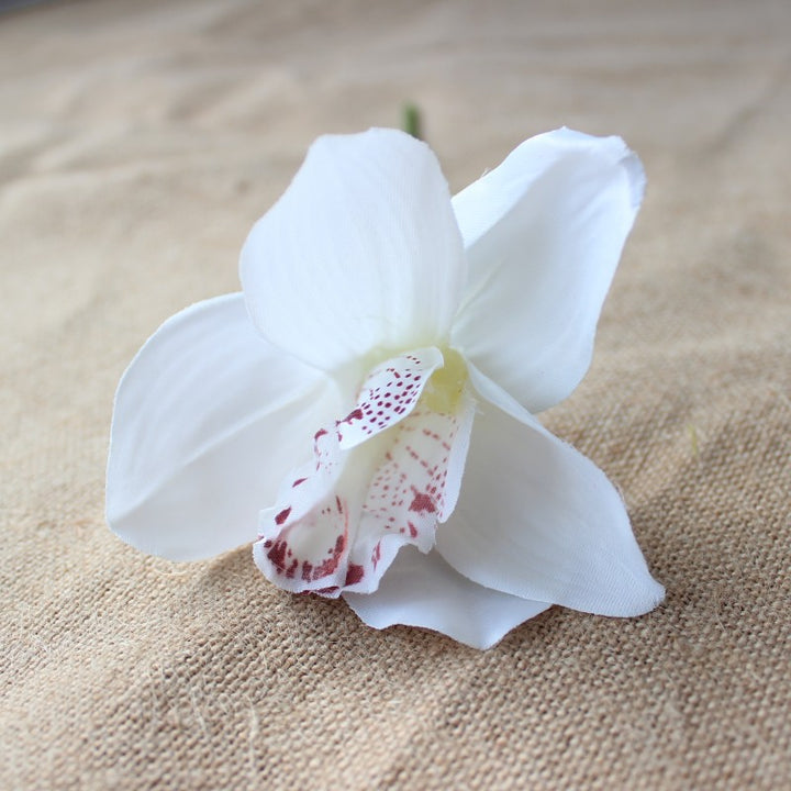 Faux Orchidee Bloem Steel