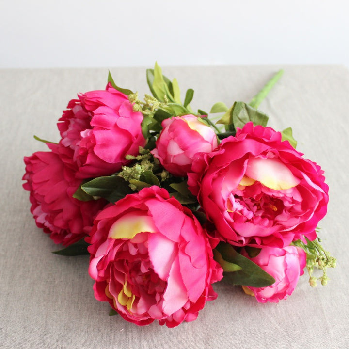 Levensechte Pioenroos Bouquet