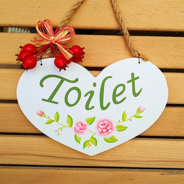 Hartvormig Rustiek Toiletsymbool