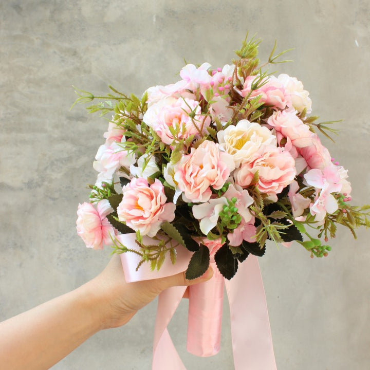 Levensechte Bloemenboeket met Zijden Bloemen