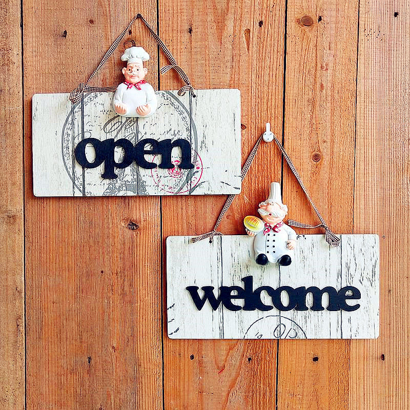 Decoratieve Koks-Themed Hangbord Set