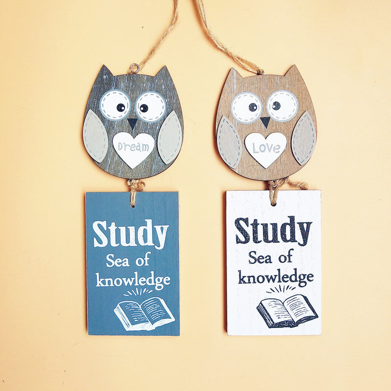 Decoratieve Uil Wandhangbord