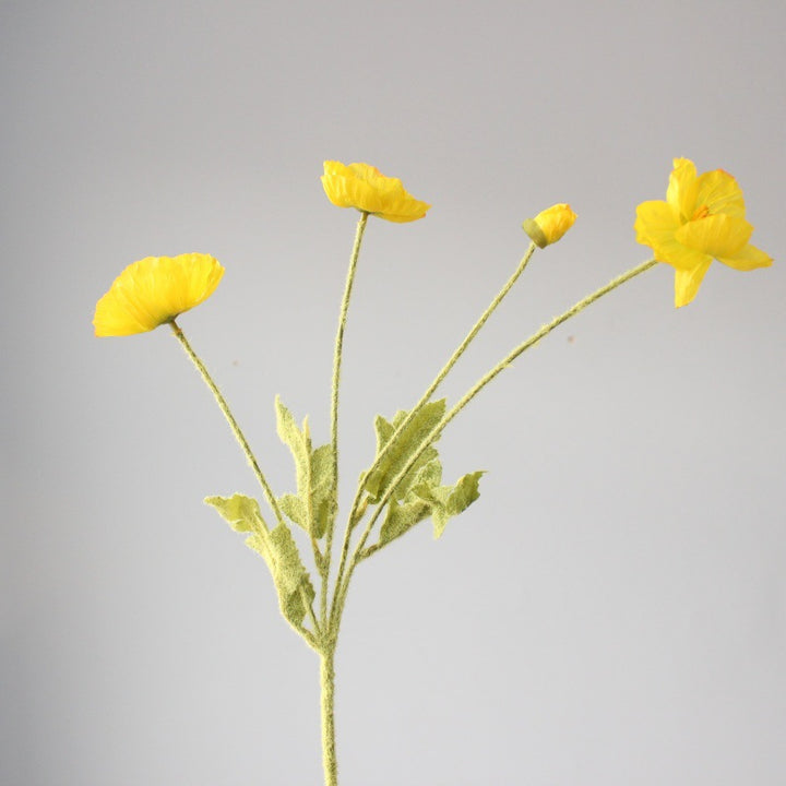 Levensechte Klaprozenbloem Steel