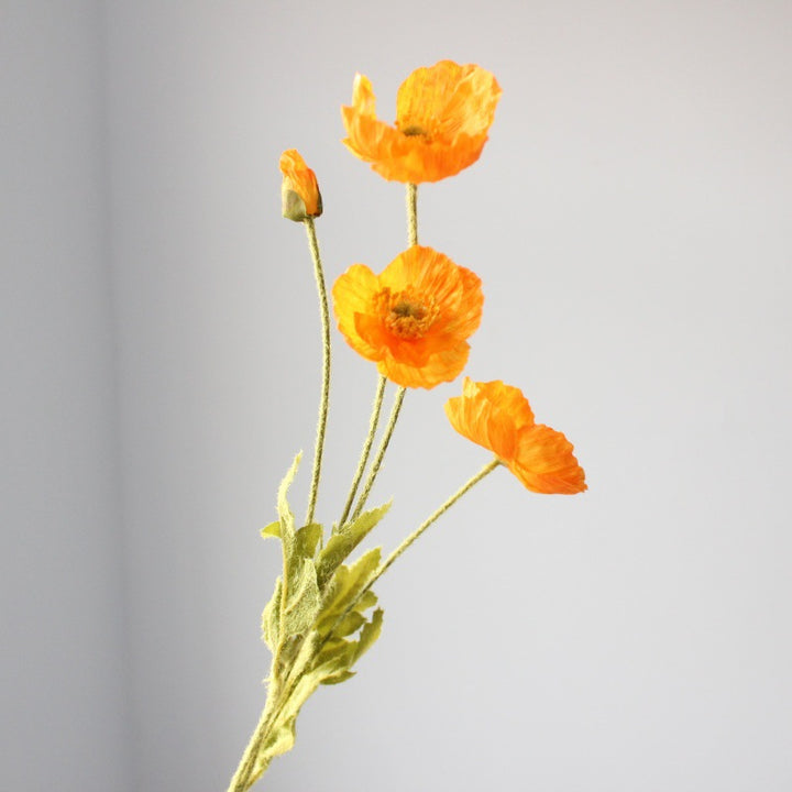 Levensechte Klaprozenbloem Steel