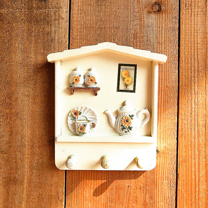 Decoratieve Wandhaak Rek met Bloem Design