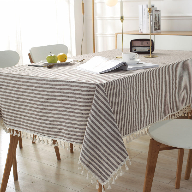 Gestreepte Decoratieve Tafelkleed