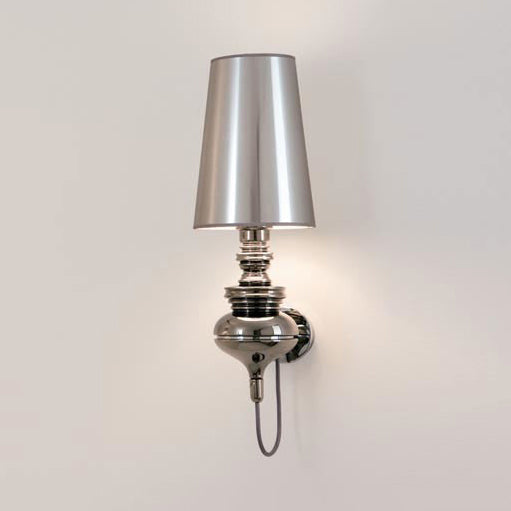 Tapered Wand Sconce Verlichting Hedendaags Stof Wit/Zwart/Zilver LED Wandlamp, 6"/8"/10" Ø
