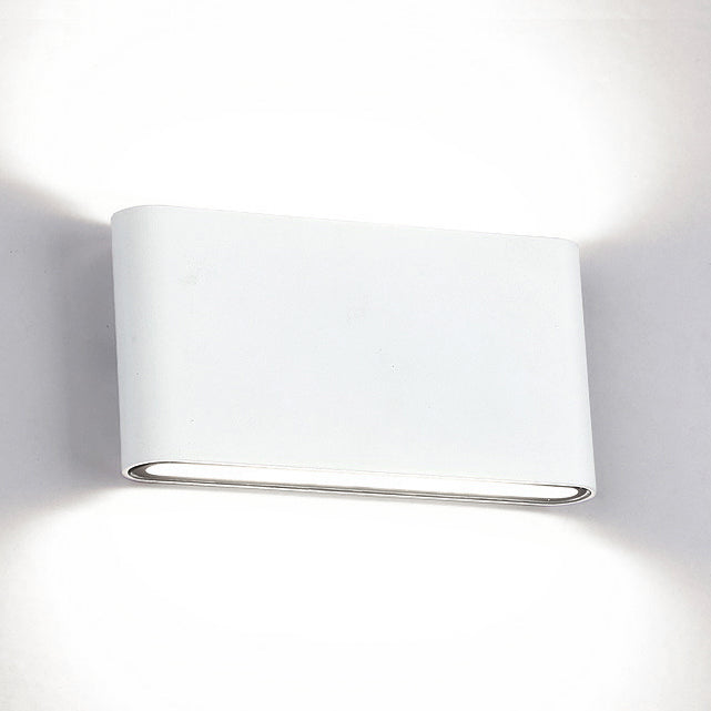 Zwarte/Witte Rectangulaire Wandwaslamp Moderne Stijlvolle Warm/Witte Licht LED Aluminium Wandlamp voor Gang, 4.5"/7" B