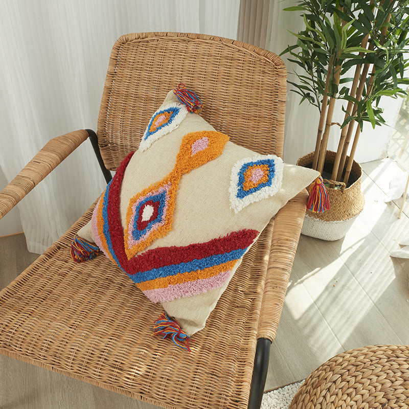 Gestructureerde Boho Chic Kussensloop