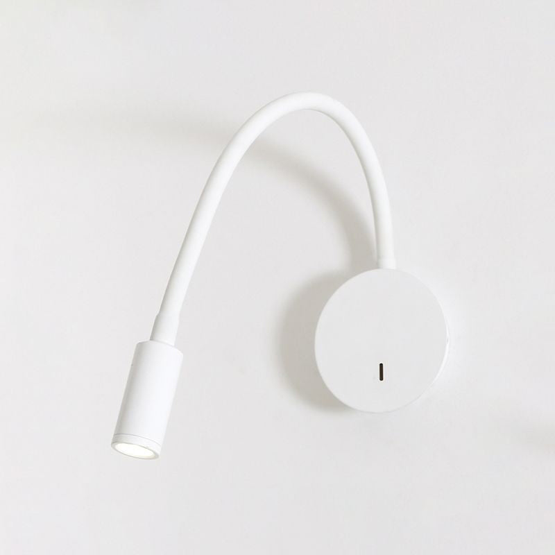 Verstelbare Cilinder Leeslamp Wandlamp Hedendaagse Silicone en Metaal LED Zwart/Wit Wandlamp