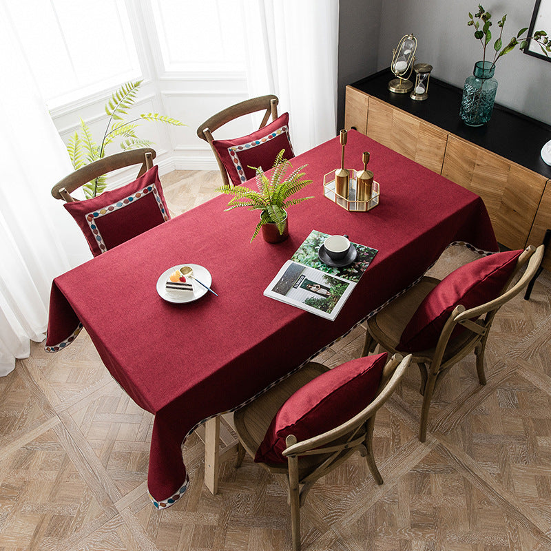 Decoratieve Tafelkleed met Geometrische Rand