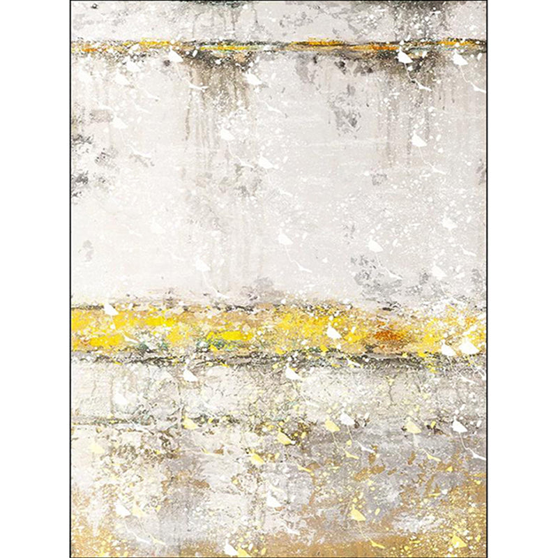 Moderner woonkamer tapijt in grijs Abstract olieverfschilderij gedrukt tapijt Polyester huisdiervriendelijk woonkamer tapijt