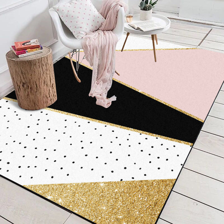 Scandinavisch modern tapijt kleurrijke strepen geometrisch patroon tapijt polyester antislip tapijt voor woningdecoratie