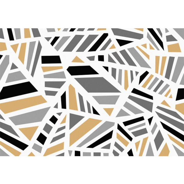 Minimalistische moderne tapijt in grijs geometrisch onregelmatig patroon tapijt polyester antislip achterkant tapijt voor woningdecoratie
