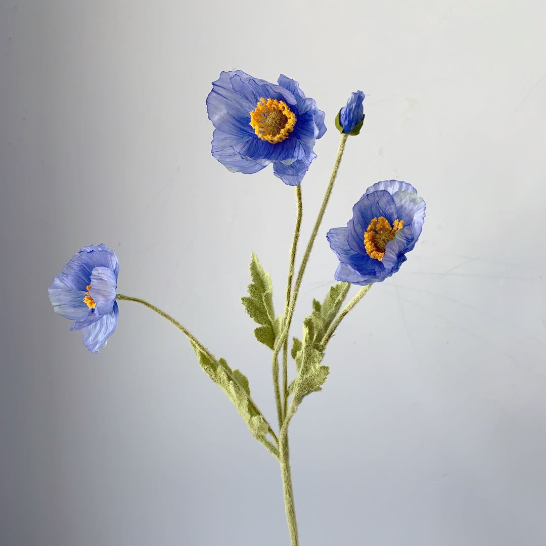 Levensechte Klaprozenbloem Steel