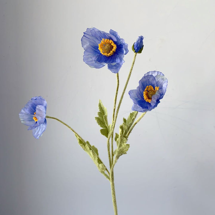Levensechte Zijde Papaver Bloemsteel