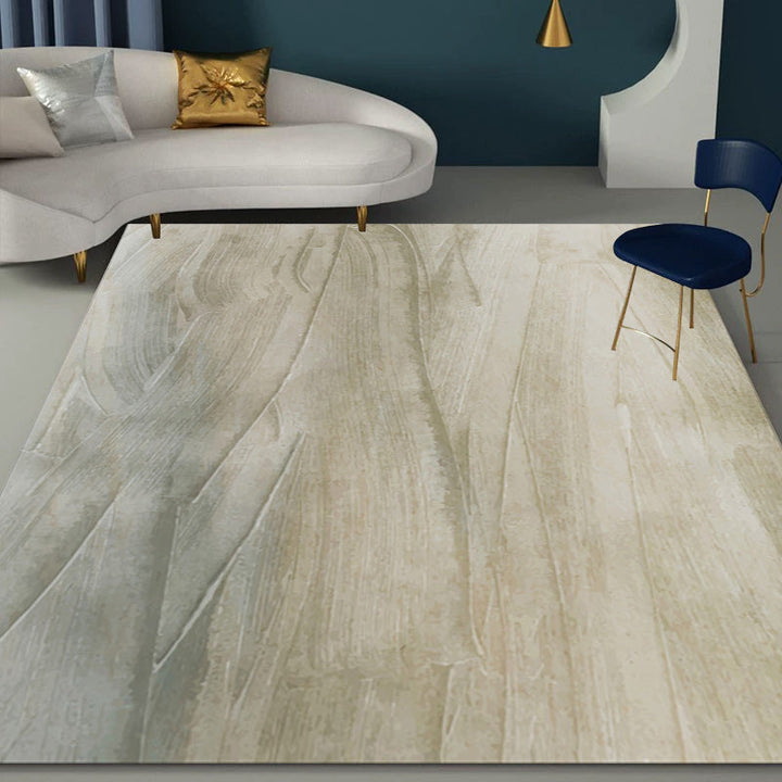 Moderner woonkamer tapijt in de bruine abstracte druk Tapijt Polyester machinewasbaar antislip vloerkleed
