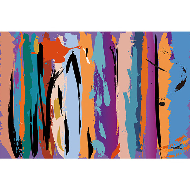 Lila slaapkamer tapijt moderne abstracte schilderkunst patroon gebied tapijt polyester antislip vlekbestendig tapijt