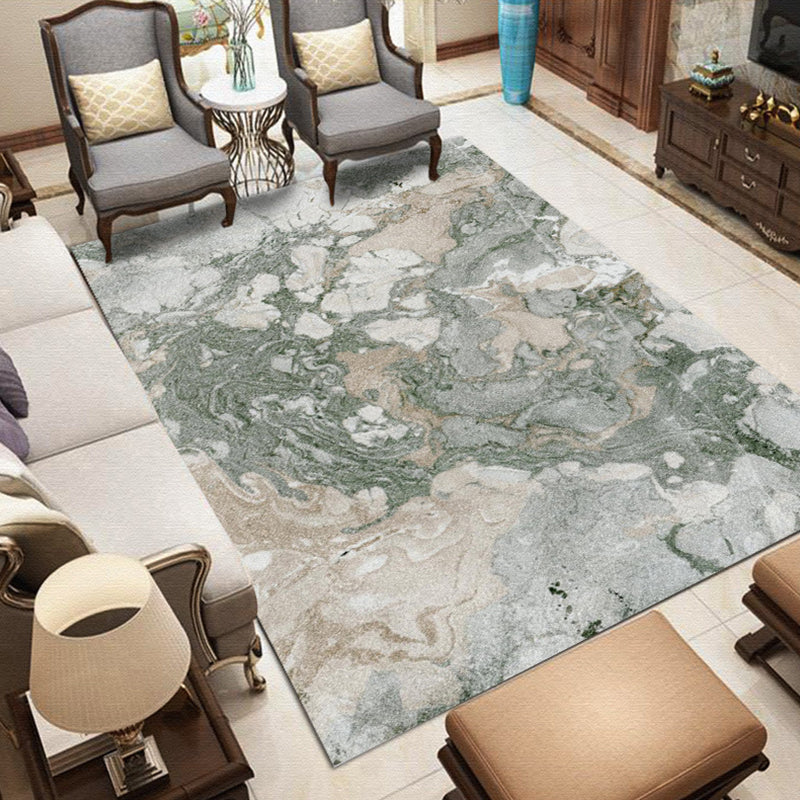Rosa en Grijze Slaapkamer Tapijt Moderne Abstracte Galaxie Patroon Tapijt Polyester Huisdier Vriendelijk Tapijt