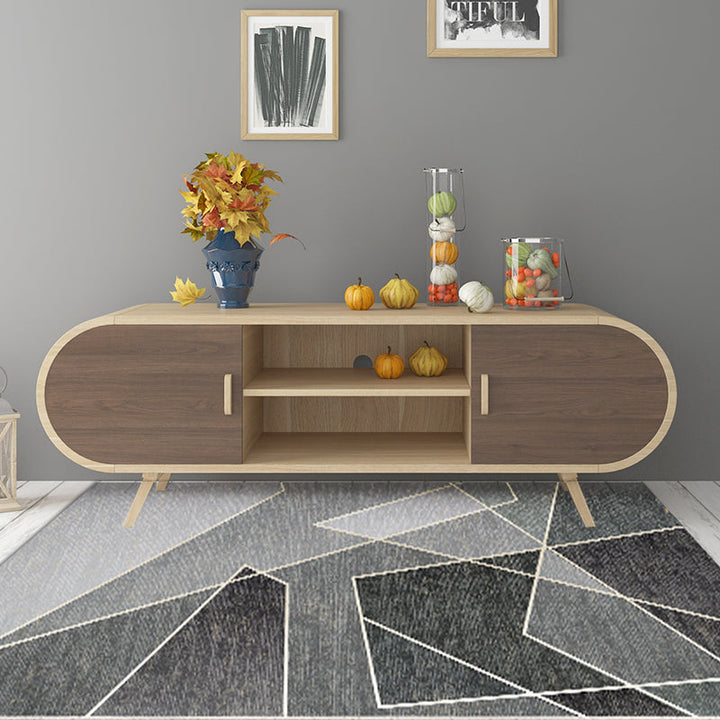 Een unieke kleurrijke gestreepte tapijt met geometrische print van polyester Moderne tapijt Huisdier vriendelijke antislip achterkant tapijt voor de slaapkamer