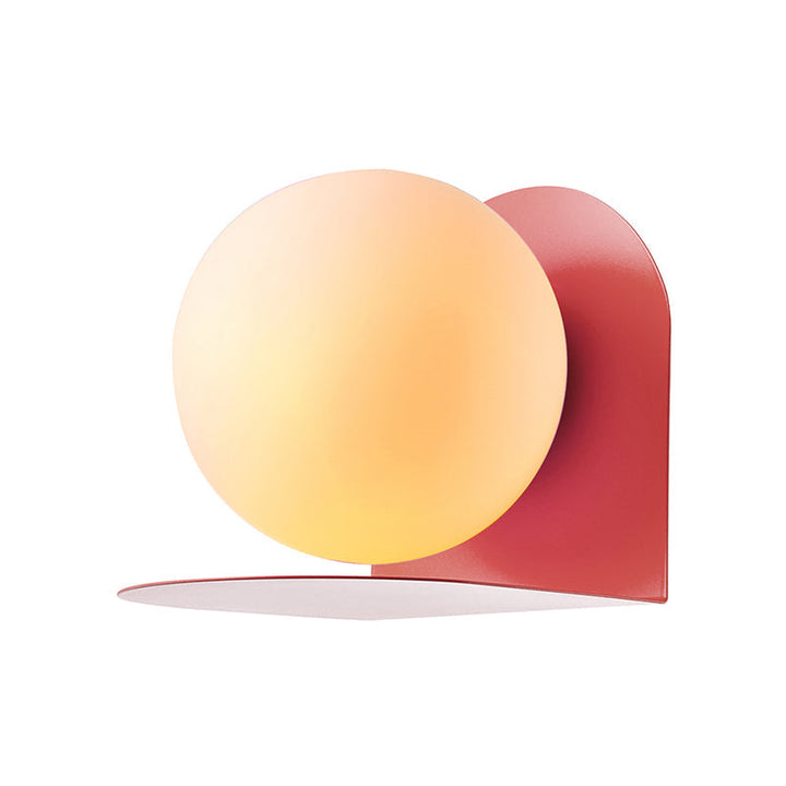 Witte Globe Wandlamp Noordse Stijl Frosted Glas Wandlamp voor Studiekamer Kinderkamer