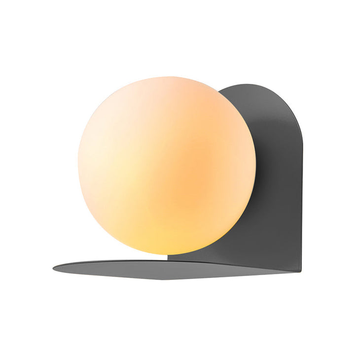 Witte Globe Wandlamp Noordse Stijl Frosted Glas Wandlamp voor Studiekamer Kinderkamer