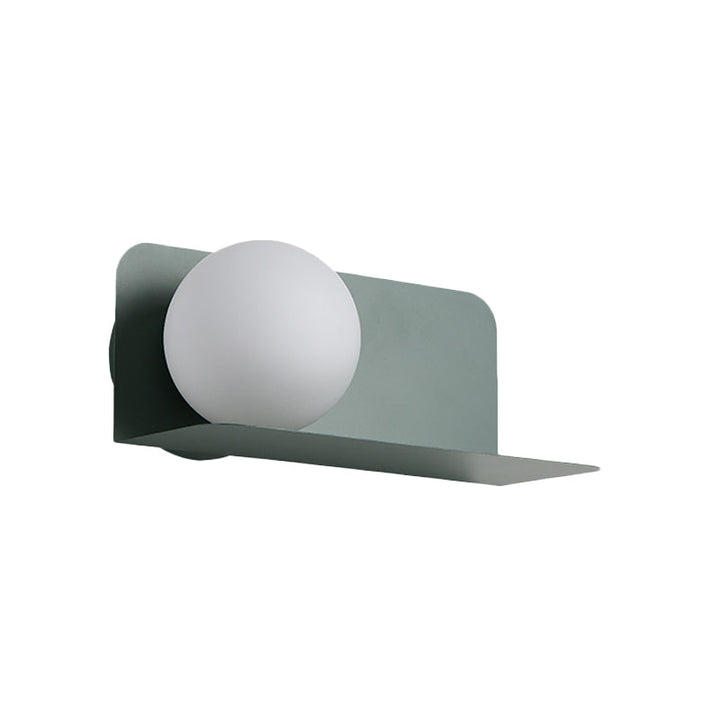 Witte Globe Wandlamp Noordse Stijl Frosted Glas Wandlamp voor Studiekamer Kinderkamer