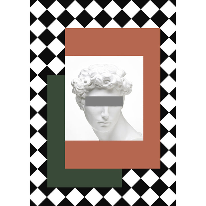Oranje en Groene Modernisme Tapijt Polyester Figuren en Geometrisch Patroon Tapijt Diervriendelijk Wasbaar Antislip Achterkant Tapijt voor Decoratie