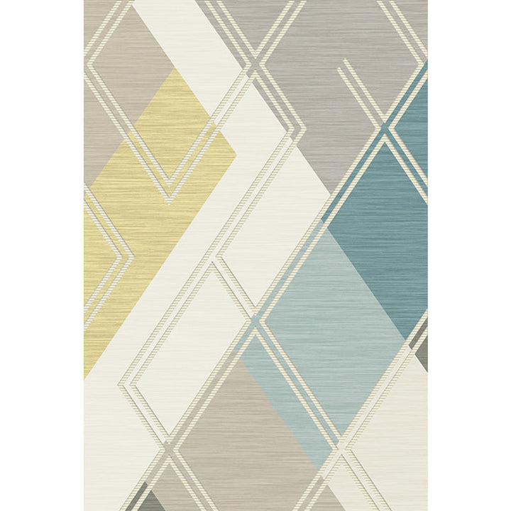Minimalistische kleurdoos geometrisch patroon tapijt beige polyester tapijt wasbaar huisdiervriendelijk antislip tapijt voor de woonkamer