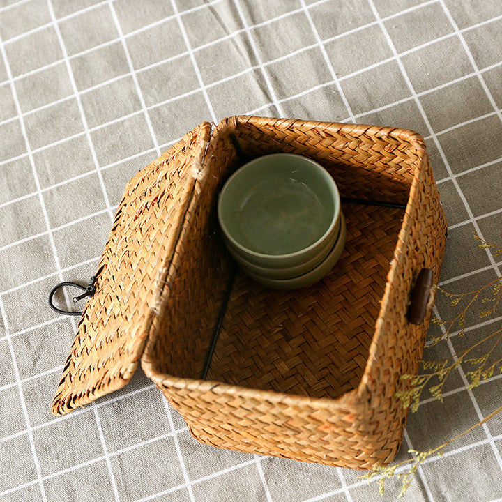 Handgemaakte Woven Opbergdoos