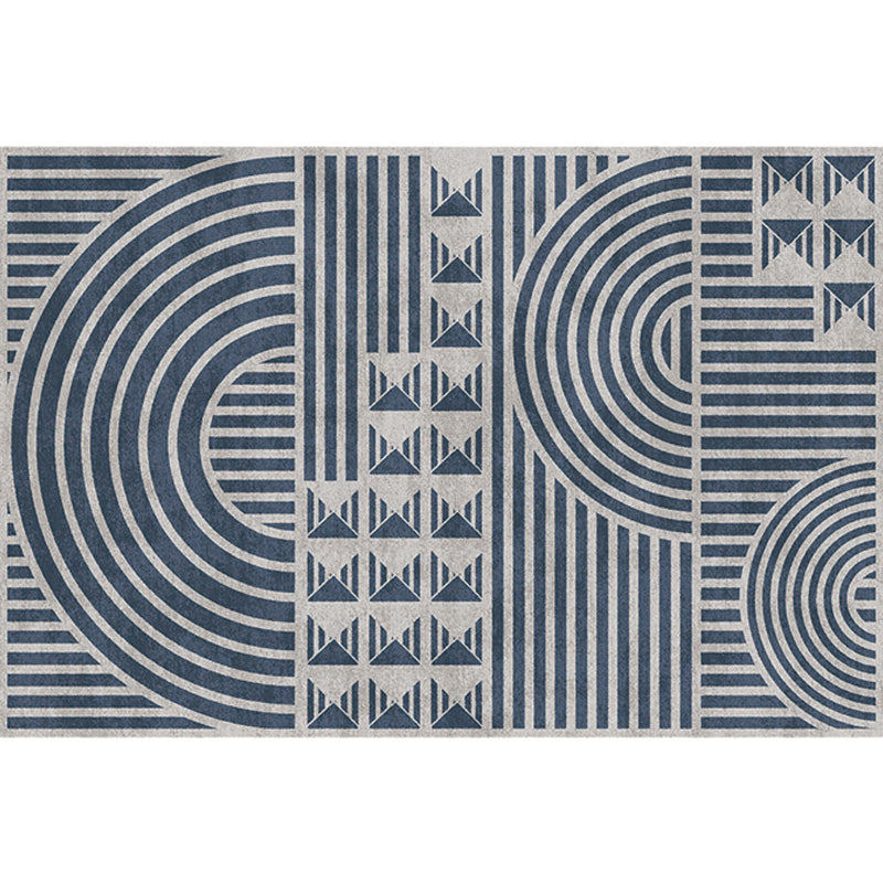 Kreatieve Modernistische Tapijt Polyester Geometrisch en Strepenpatroon Tapijt Wasbaar Huisdiervriendelijk Antislip Tapijt voor de Woonkamer