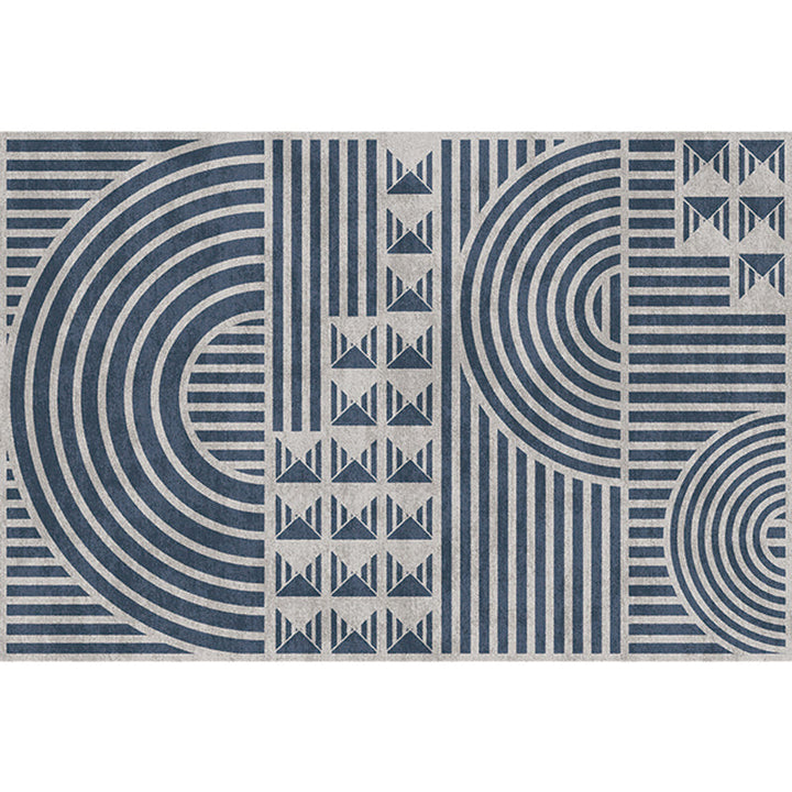 Kreatieve Modernistische Tapijt Polyester Geometrisch en Strepenpatroon Tapijt Wasbaar Huisdiervriendelijk Antislip Tapijt voor de Woonkamer