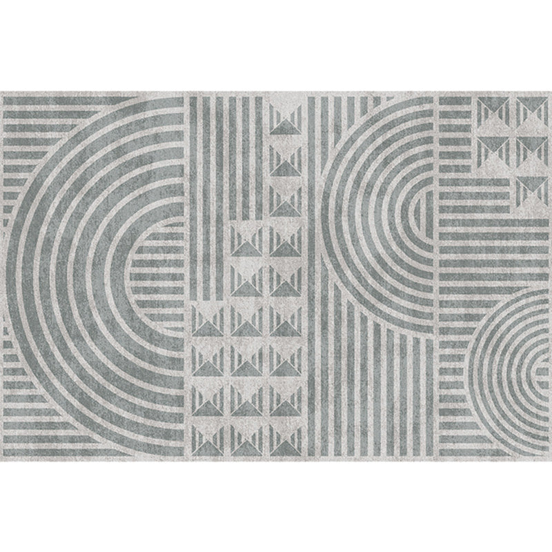 Kreatieve Modernistische Tapijt Polyester Geometrisch en Strepenpatroon Tapijt Wasbaar Huisdiervriendelijk Antislip Tapijt voor de Woonkamer