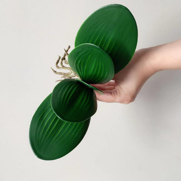 Realistisch Kunst Orchid Leaf Arrangement