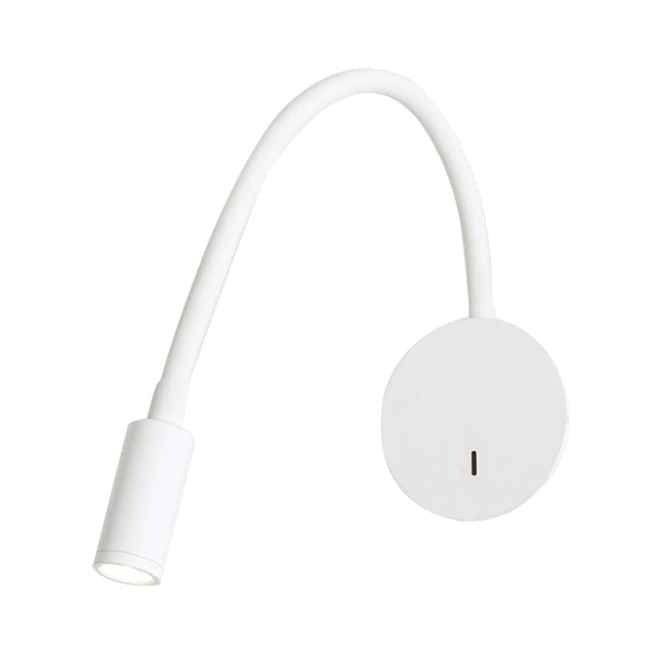 Verstelbare Cilinder Leeslamp Wandlamp Hedendaagse Silicone en Metaal LED Zwart/Wit Wandlamp