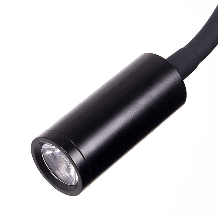 Verstelbare Cilinder Leeslamp Wandlamp Hedendaagse Silicone en Metaal LED Zwart/Wit Wandlamp