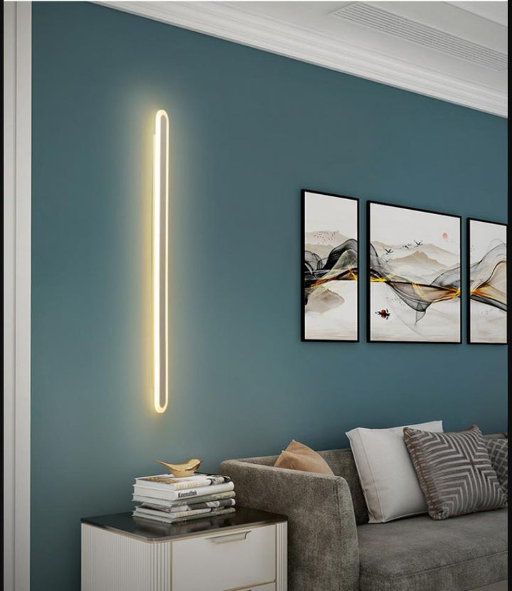 Verlengde Bar Slaapkamer Flush Wandlamp Acryl 16"/23.5"/31.5" W LED Nordic Wandlamp in Warm/Wit Licht, Zwart/Wit