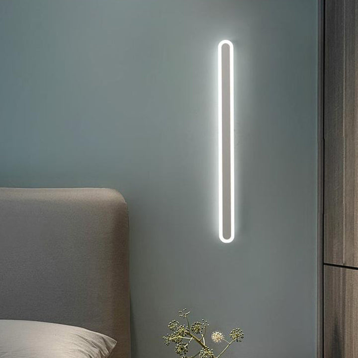Verlengde Bar Slaapkamer Flush Wandlamp Acryl 16"/23.5"/31.5" W LED Nordic Wandlamp in Warm/Wit Licht, Zwart/Wit