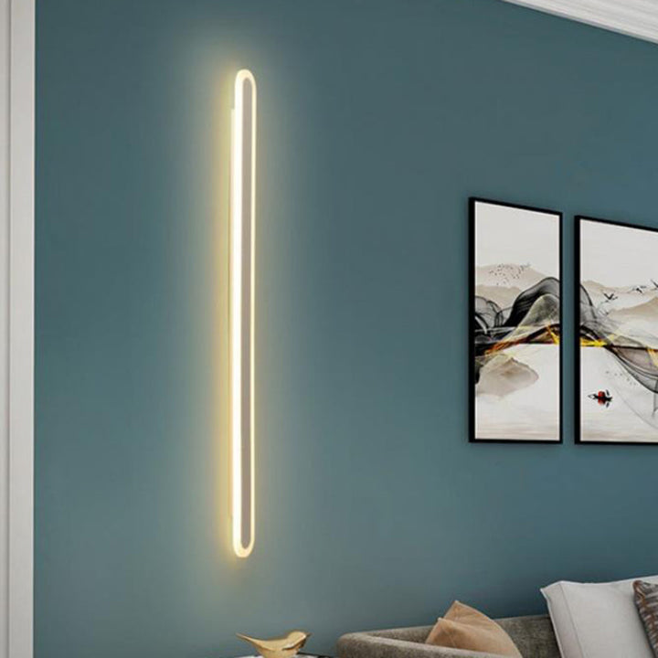 Verlengde Bar Slaapkamer Flush Wandlamp Acryl 16"/23.5"/31.5" W LED Nordic Wandlamp in Warm/Wit Licht, Zwart/Wit