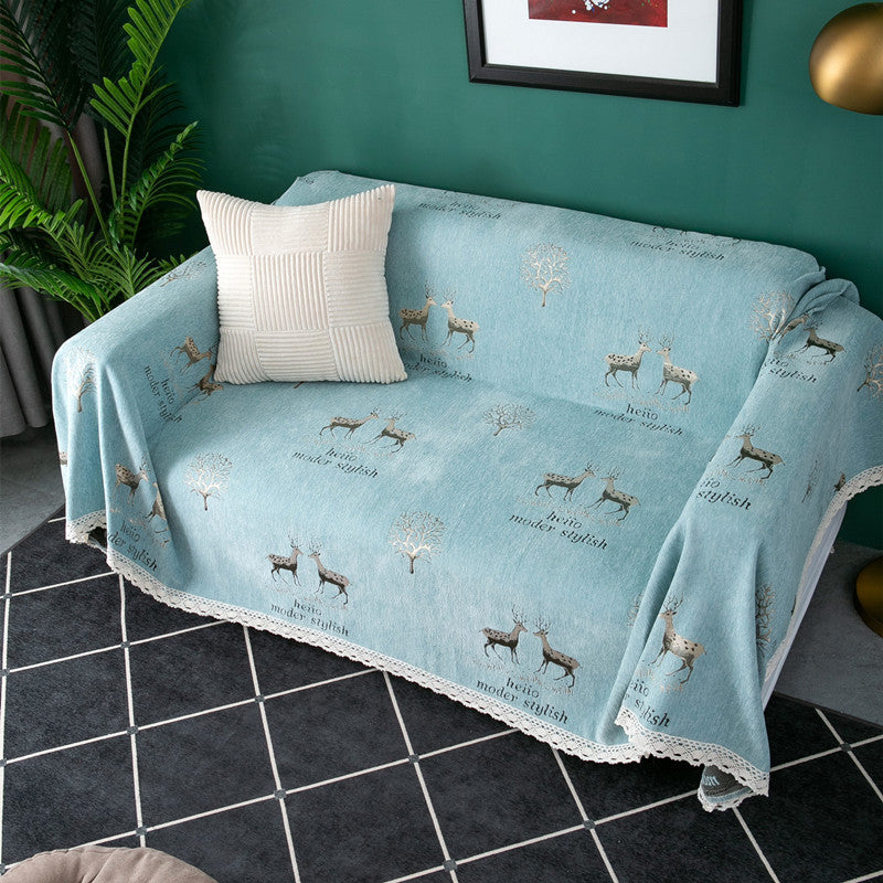 Decoratieve Gebreide Bankdeken