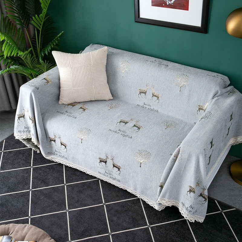 Decoratieve Gebreide Bankdeken
