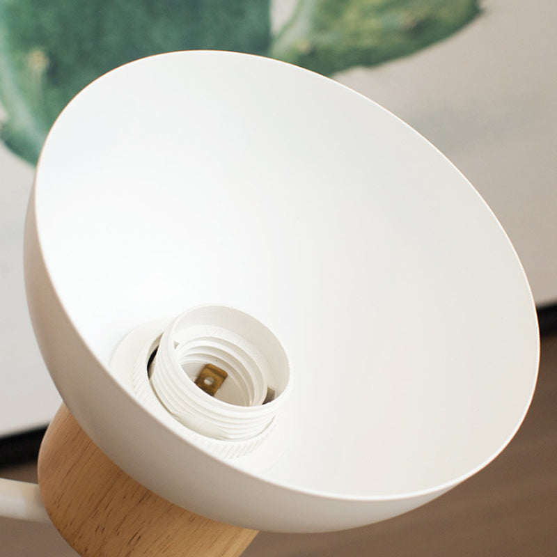 Nordic Style Wandlamp Dome 1 Gloeilamp Metaal & Hout met Vogel voor Kinderkamer