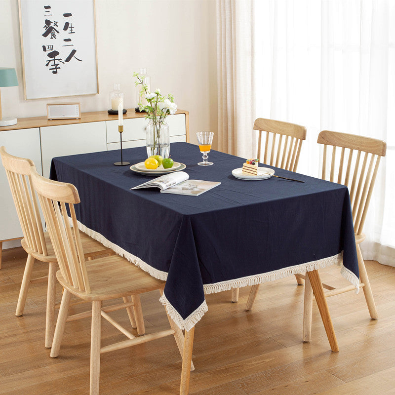 Stijlvol Decoratief Franje Tafelkleed