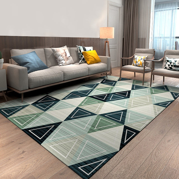 Kleurrijke Geometrische Patroon Moderne Vloerkleden Polyester Huisdiervriendelijke Woonkamer Vloerkleden