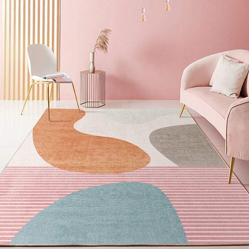 Arosta | Kleur Blok Ontwerp Novelty Stijl Kleurrijke Vloerkleed Huisdiervriendelijk Polyester Vloerkleden voor Woonkamer