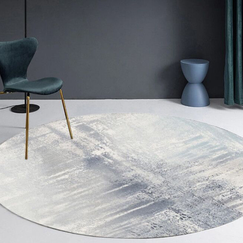 Arosta | Multicolor Industriële Stijl Ronde Tapijt Polyester Tapijt voor de Woonkamer met Cementpatroon Diervriendelijke Tapijten