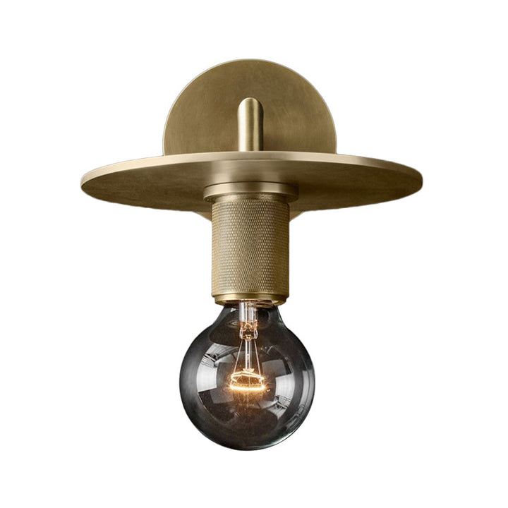 Geribbelde wandlamp met arm Postmodern eenvlam metalen/helder glazen wandlamp met/zonder schijf/sfeer/conus kap